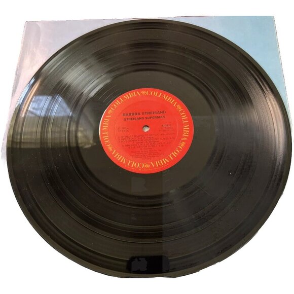 Superman Barbra Streisand Columbia 1977 Vinyl LP JC 34830 With Lyrics/Poster - Picture 13 of 14